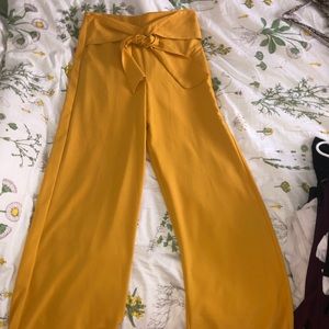 Gypsies and Moondust Yellow Flowy Pant